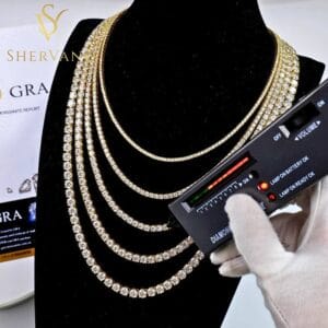 Moissanite Tennis Chain – S925 Silver